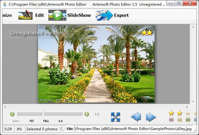 Artensoft Photo Editor英文安装版(电脑照片编辑软件)
