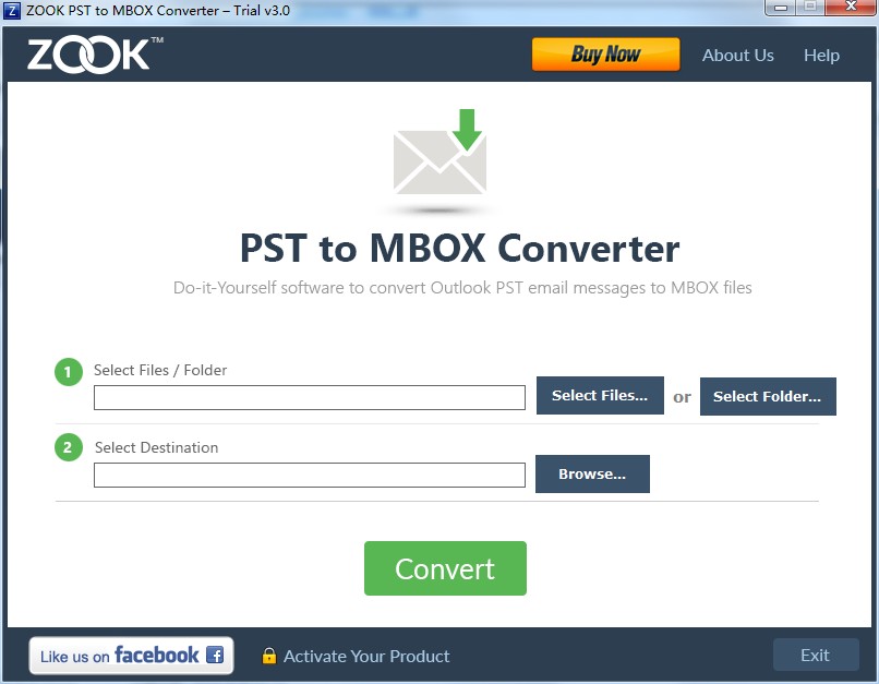 ZOOK PST to MBOX Converter英文安装版