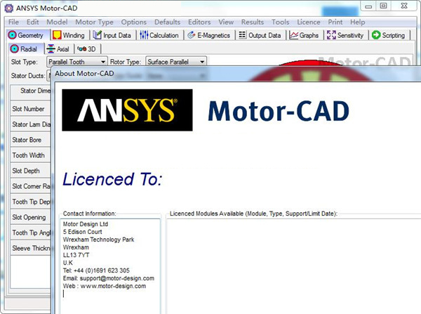 ANSYS Motor-CAD中文免费版(辅助设计软件)