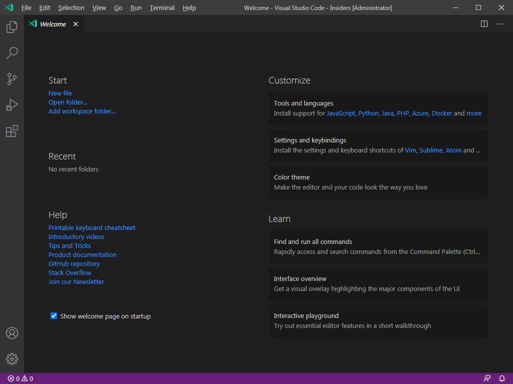 Visual Studio Code Insiders英文安装版(代码编辑器)