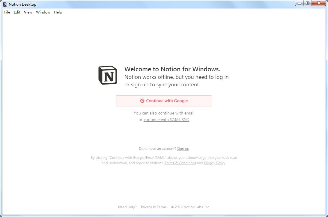 Notion（云笔记软件）英文安装版