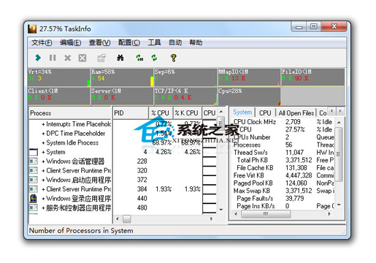 TaskInfo 绿色版(实时监控系统)