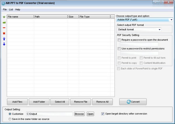 Ailt PPT to PDF Converter英文安装版(PPT转PDF工具)