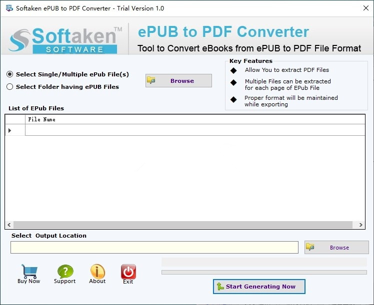 Softaken ePUB to PDF Converter免费版(ePUB转PDF工具)