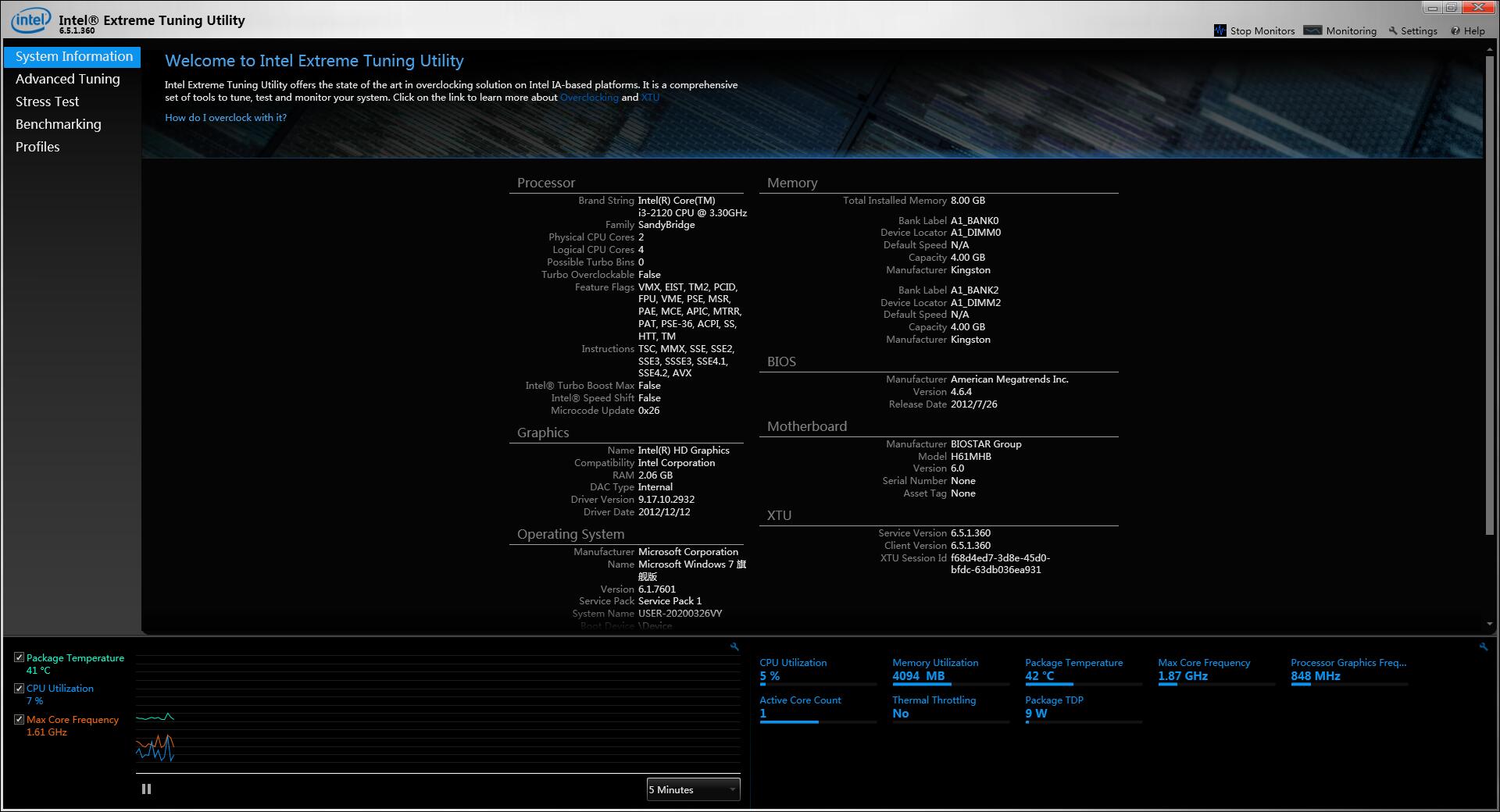 英特尔超频软件英文安装版(Intel Extreme Tuning Utility)