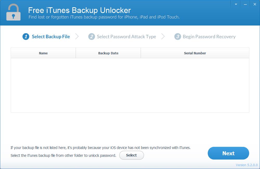 Free iTunes Backup Unlocker英文安装版(iTunes备份解锁工具)