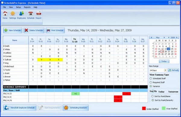 SchedulePro Express（员工时间管理软件）英文安装版