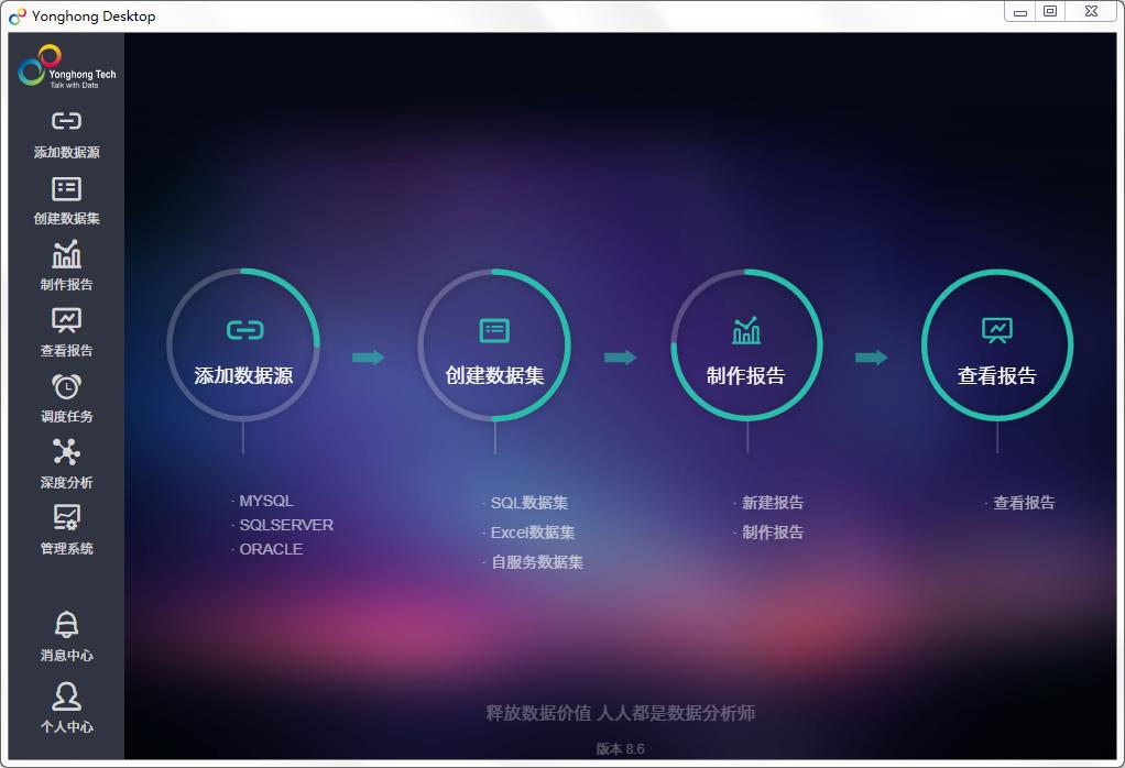 Yonghong Desktop中文安装版(桌面智能数据分析工具)