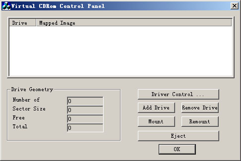 Virtual CD-ROM Control Panel