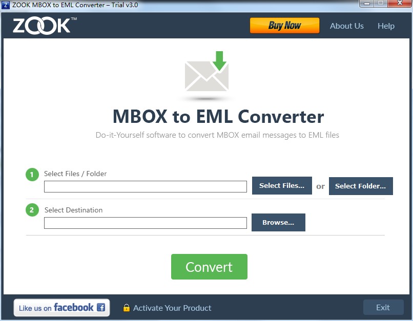 ZOOK MBOX to EML Converter英文安装版
