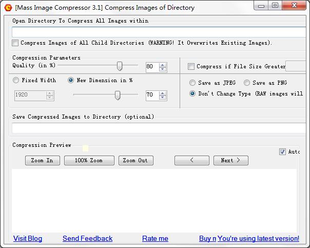 Mass Image Compressor英文安装版(Mass图片压缩工具)