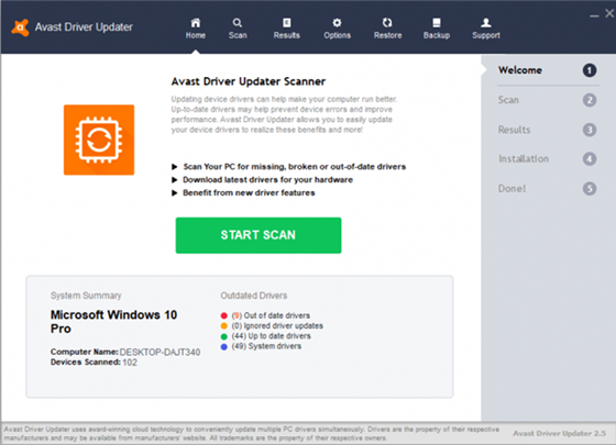 Avast Driver Updater免费版