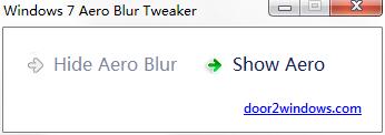 Windows 7 Aero Blur Tweaker绿色英文版