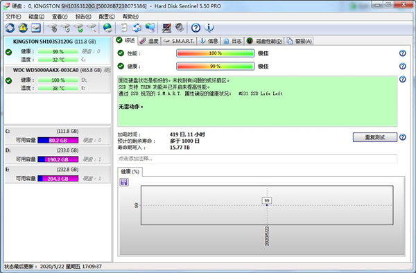 Hard Disk Sentinel（硬盘哨兵）单文件