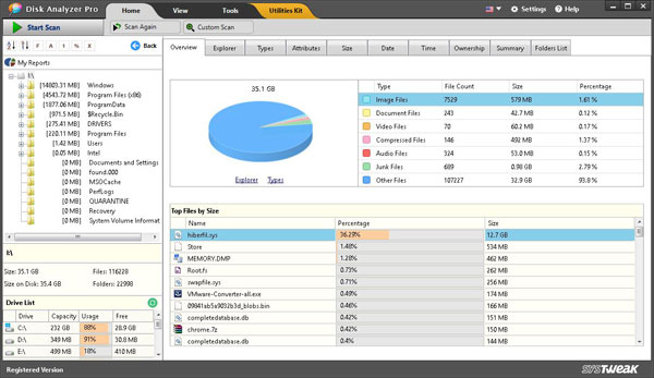 SysTweak Disk Analyzer Pro免费版(硬盘管理分析工具)