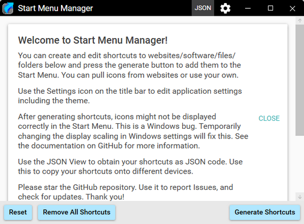 Start Menu Manager官方版(开始菜单栏设置工具)