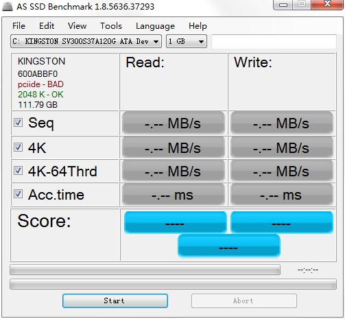 AS SSD Benchmark英文<a href=https://www.officeba.com.cn/tag/lvseban/ target=_blank class=infotextkey>绿色版</a>(固态硬盘测试工具)
