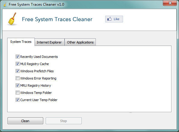 Free System Traces Cleaner官方版(系统痕迹清理工具)