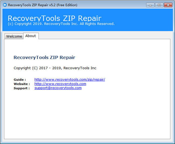 RecoveryTools ZIP Repair官方版(zip修复工具)