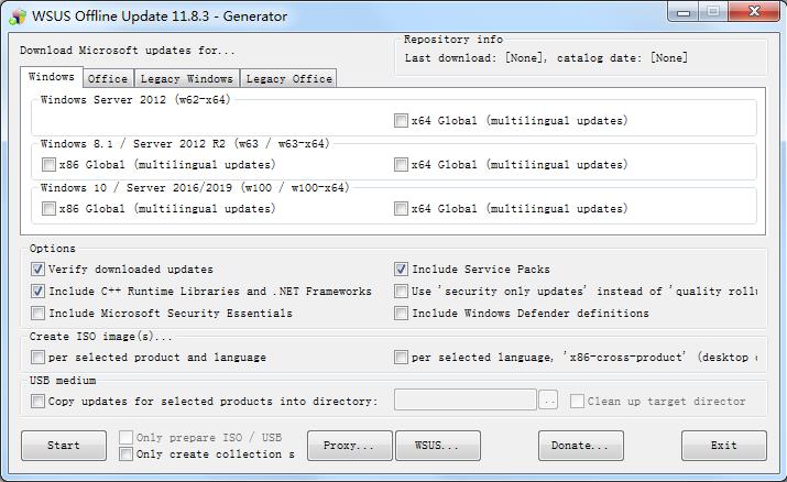 WSUS Offline Update绿色版(补丁更新下载器)