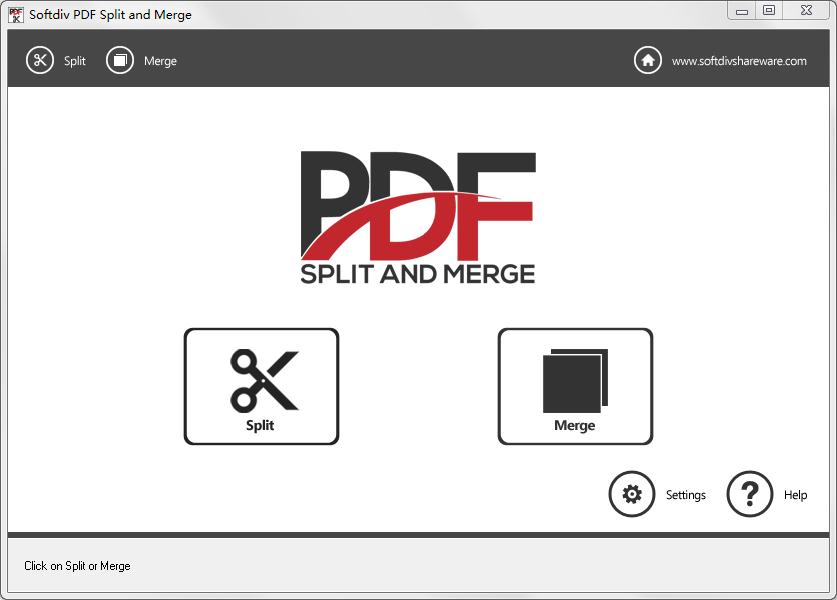 Softdiv PDF Split and Merge英文安装版(PDF分割及合并工具)