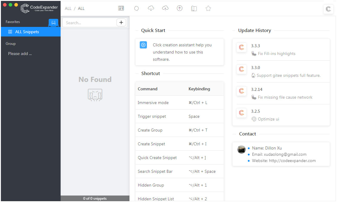 CodeExpander英文安装版(代码片段管理软件)