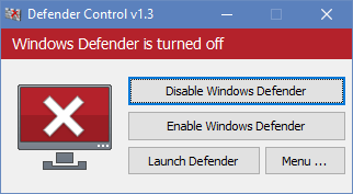 Defender Control中文免费版(Defender关闭工具)