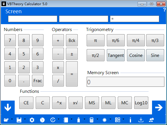 VBTheory Calculator