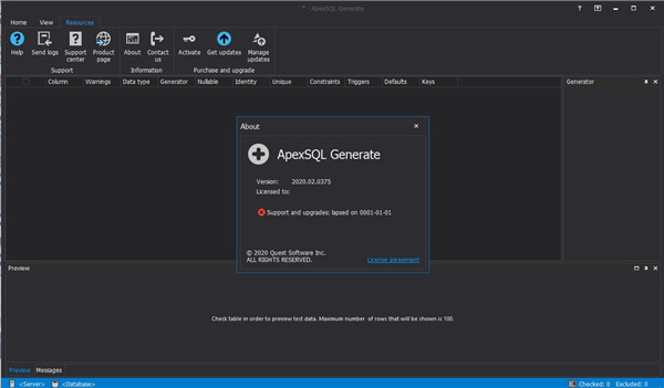 ApexSQL GenerateV2020.02.0375 免费版(SQL Server数据生成器)