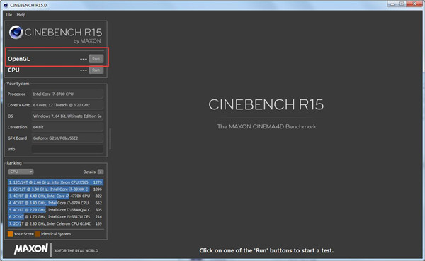 Cinebench R15中文版(系统测试)