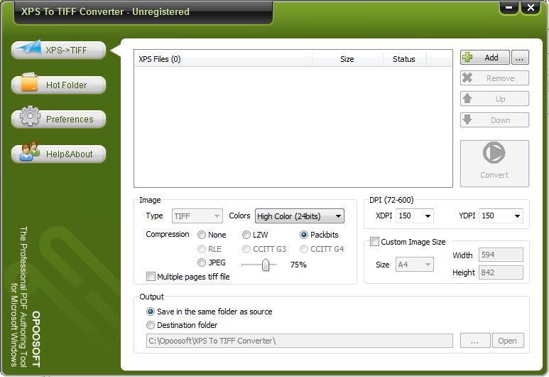 Opoosoft XPS To TIFF Converter英文安装版