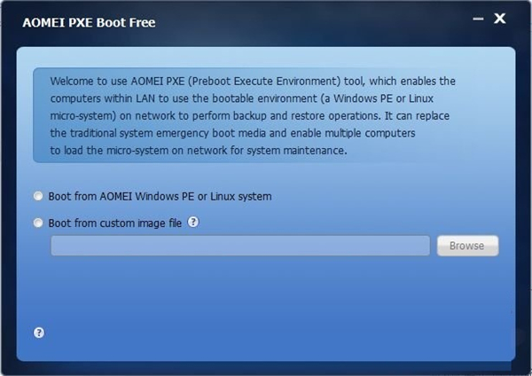 AOMEI PXE Boot Free官方版(PXE系统维护工具)