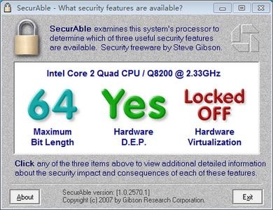 Securable中文版(CPU虚拟化VT检测工具)