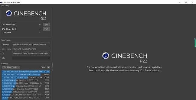 Cinebench R23免费版