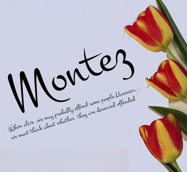 Montez英文字体ttf版免费版