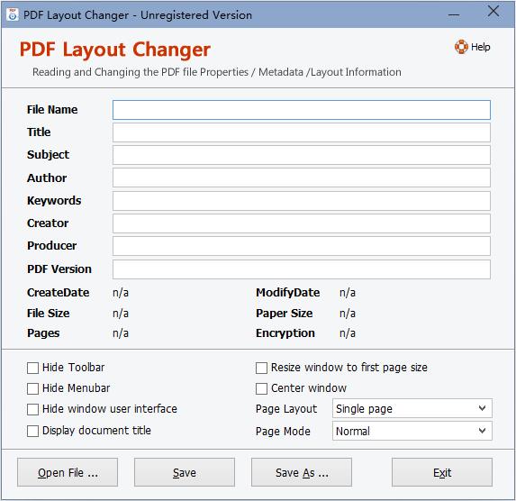 PDF Layout Changer英文安装版(PDF数据修改器)