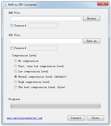 RAR to ZIP Converter英文安装版