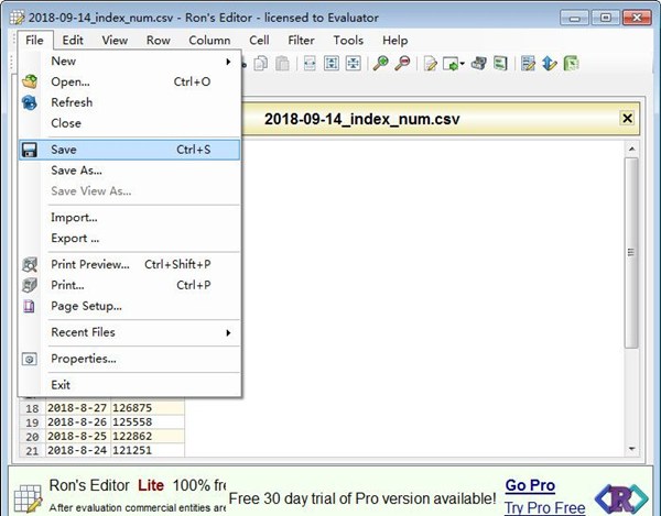 Rons CSV Editor最新版(CSV文件编辑器)