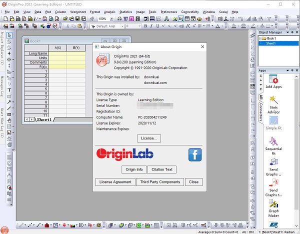 OriginPro 2021破解版(附破解补丁)