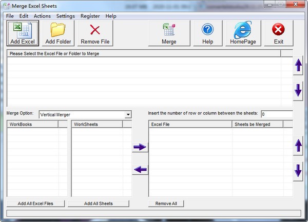 Merge Excel Sheets官方版(Excel合并工具)