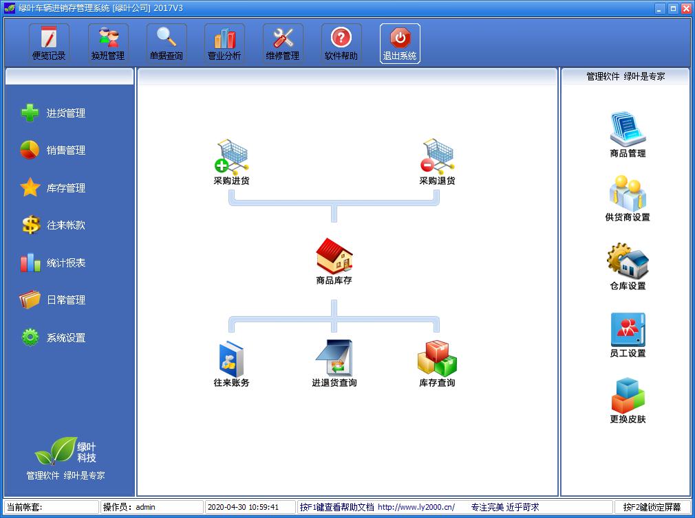 绿叶车辆进销存系统2017官方安装版