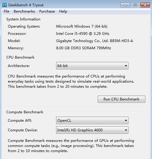 Geekbench4绿色版