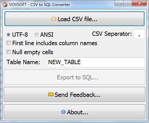 CSV to SQL Converter官方版(CSV转SQL转换器)