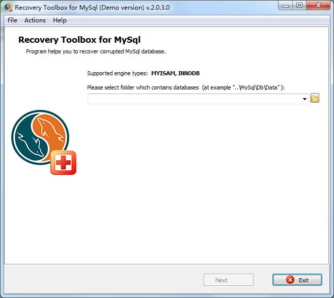 Recovery Toolbox for MySQL多国语言安装版