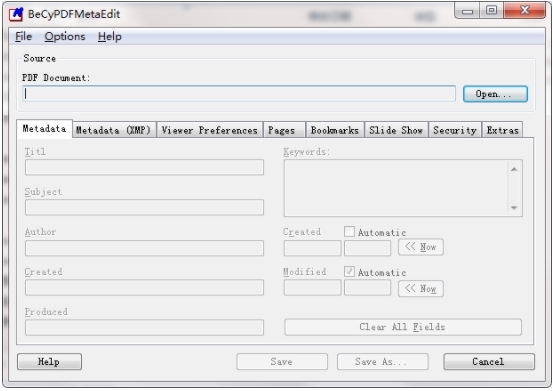 BeCyPDFMetaEdit免费版(pdf信息修改软件)