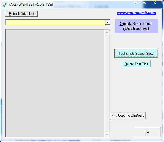 FakeFlashTest绿色版(u盘容量检测软件)