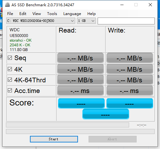 AS SSD Benchmark<a href=https://www.officeba.com.cn/tag/lvsemianfeiban/ target=_blank class=infotextkey>绿色免费版</a>(固态硬盘测试工具)