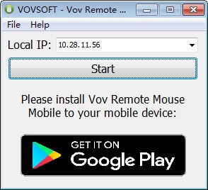 Vov Remote Mouse官方版(无线鼠标键盘模拟软件)