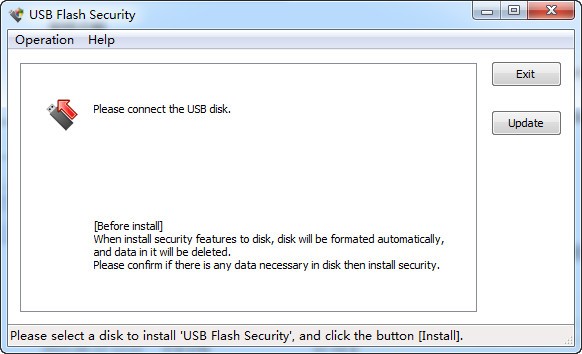 USB Flash Security官方版(u盘数据<a href=https://www.officeba.com.cn/tag/jiamiruanjian/ target=_blank class=infotextkey>加密软件</a>)