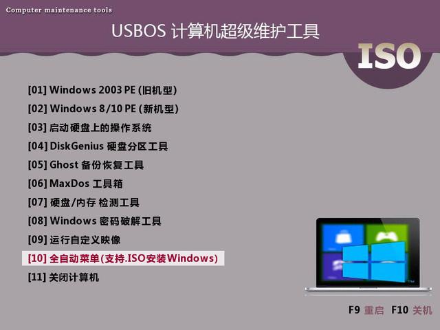 USBOS 3.0增强版下载(超级PE启动维护工具)